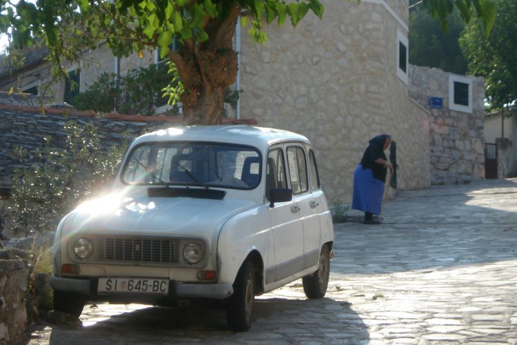 Trabant and Old Lady, Croatia